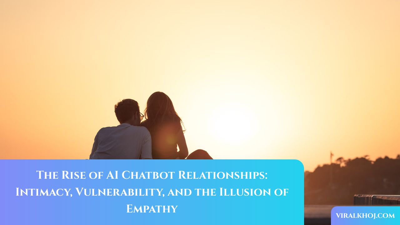 The Rise of AI Chatbot Relationships: Intimacy, Vulnerability, and the Illusion of Empathy